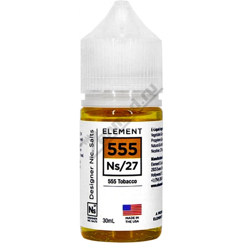 Фото и внешний вид — Element SALT - 555 Tobacco 30мл