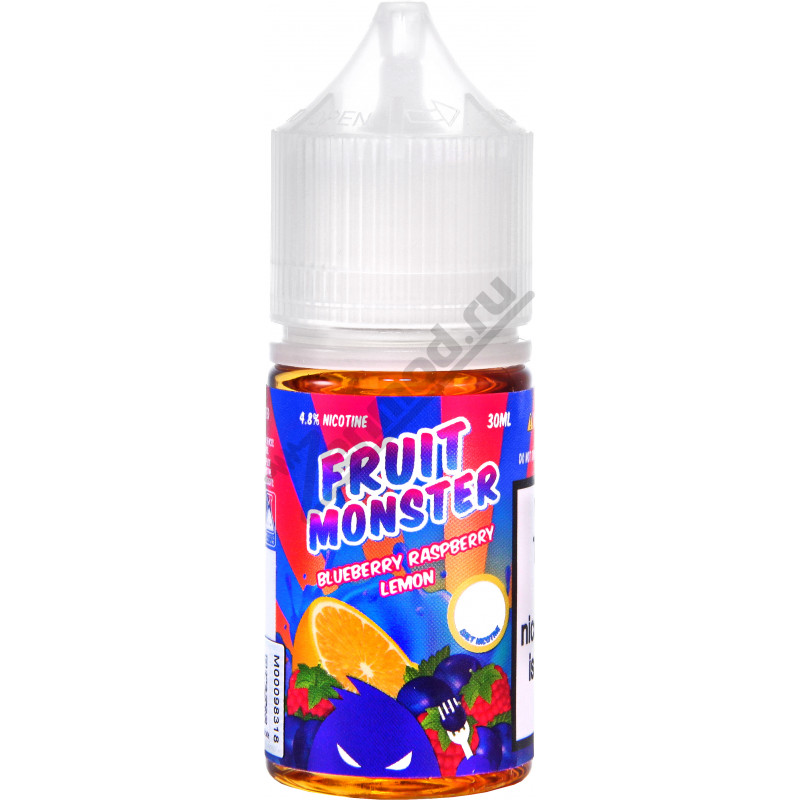 Фото и внешний вид — Fruit Monster SALT (USA) - Blueberry Raspberry Lemon 30мл