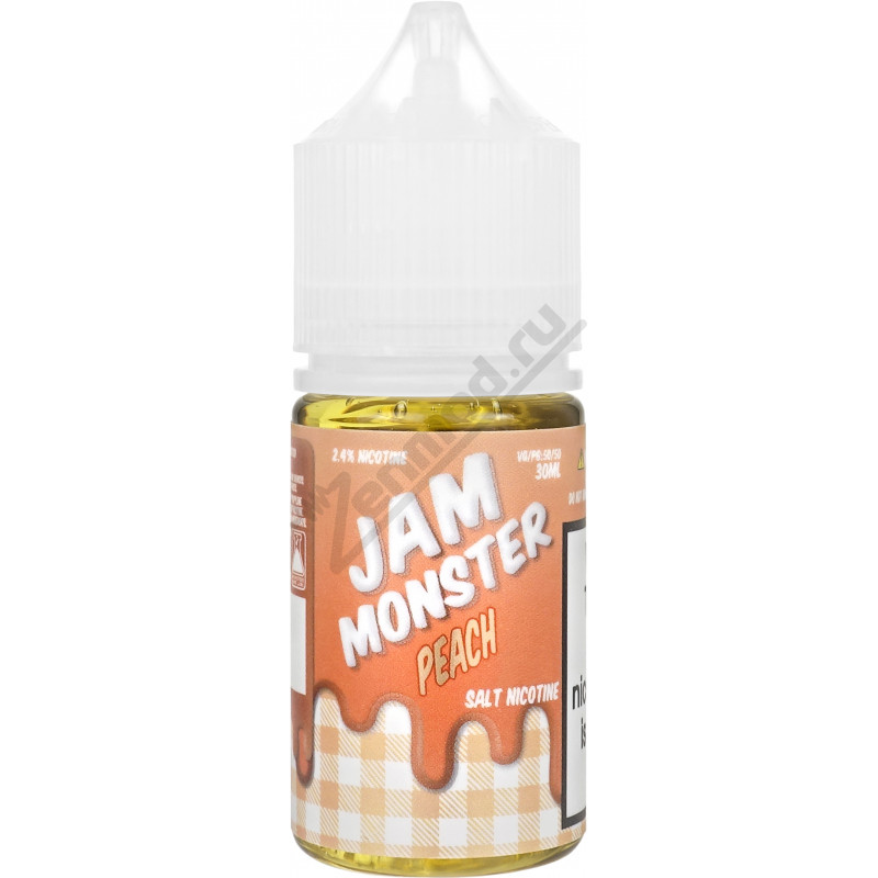 Фото и внешний вид — Jam Monster SALT - Peach 30мл