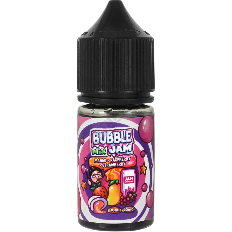 Фото и внешний вид — Bubble Jam Mix SALT - Mango Raspberry Strawberry 30мл