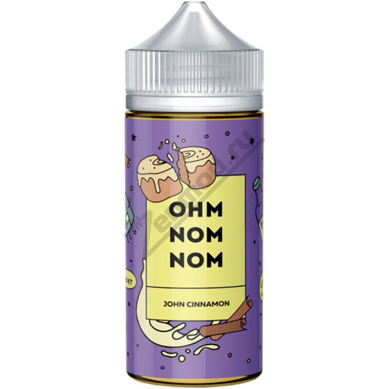 Фото и внешний вид — OHM NOM NOM - JOHN CINNAMON 120мл