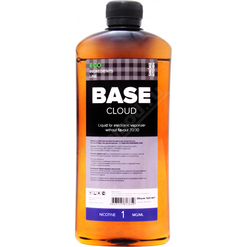 Фото и внешний вид — Основа SK BASE Cloud 500мл 1мг