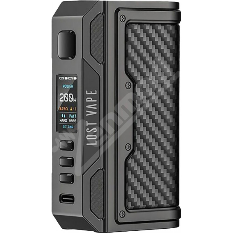 Фото и внешний вид — Lost Vape Thelema Quest 200W Mod Gunmetal Carbon Fiber